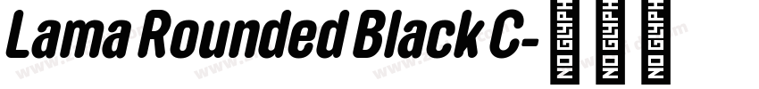 Lama Rounded Black C字体转换